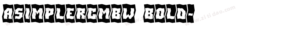 aSimplerCmBW Bold字体转换